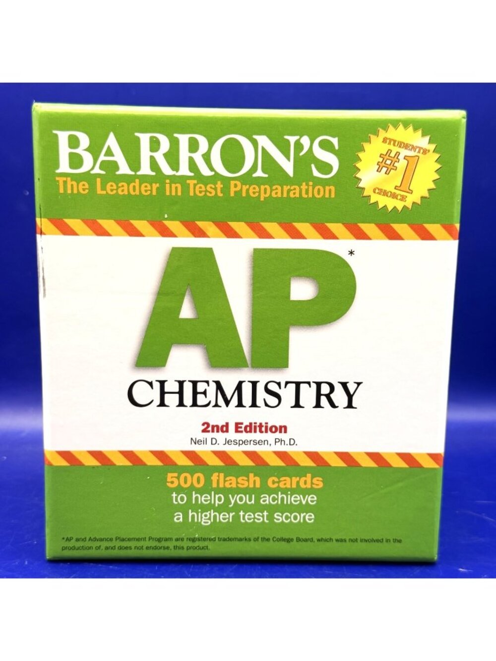 Barrons AP Chemistry Flash Cards 2nd Edition 500 Test Prep Study Guide Jespersen